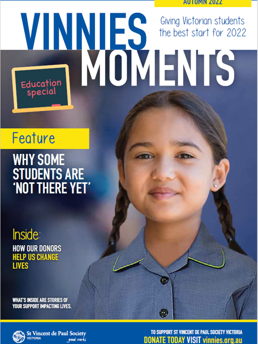 Vinnies Moments Autumn 2022 - Education special