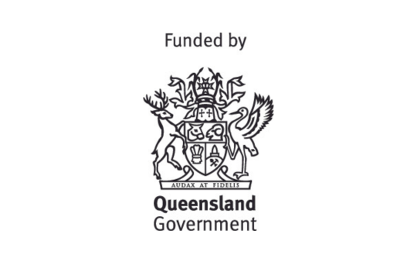 Funded by Queensland Government logo