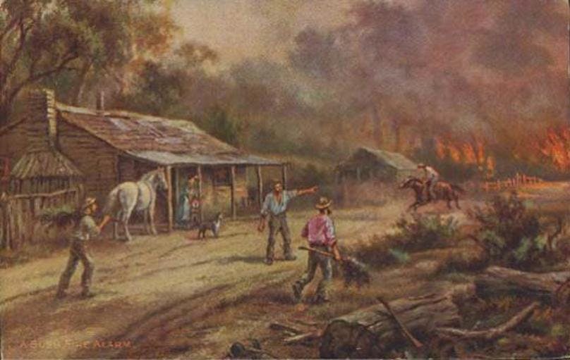 Red Tuesday Bushfire, 1 February 1898 in Gippsland