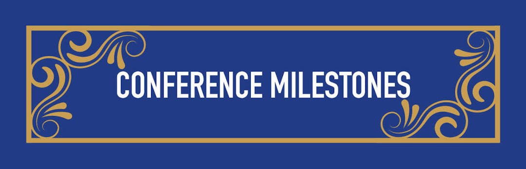 Celebrating conferences achieving anniversary milestones