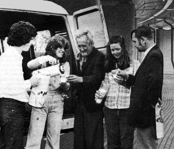 1975 First soup van established in Fitzroy