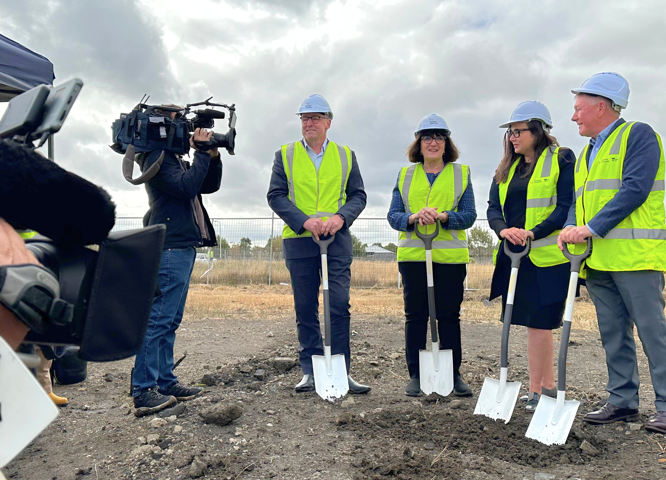 Breaking ground on the Epping site